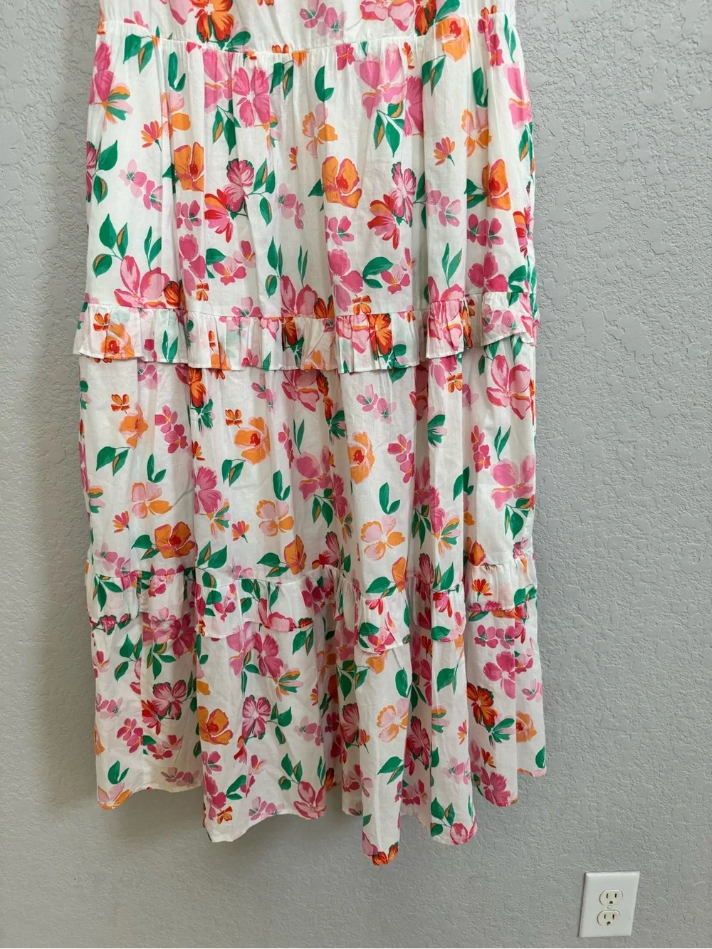 J.Crew floral midi dress size large